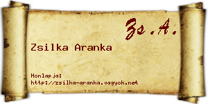 Zsilka Aranka névjegykártya